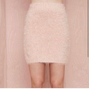 Lovers and Friends Pink Sweater Skirt